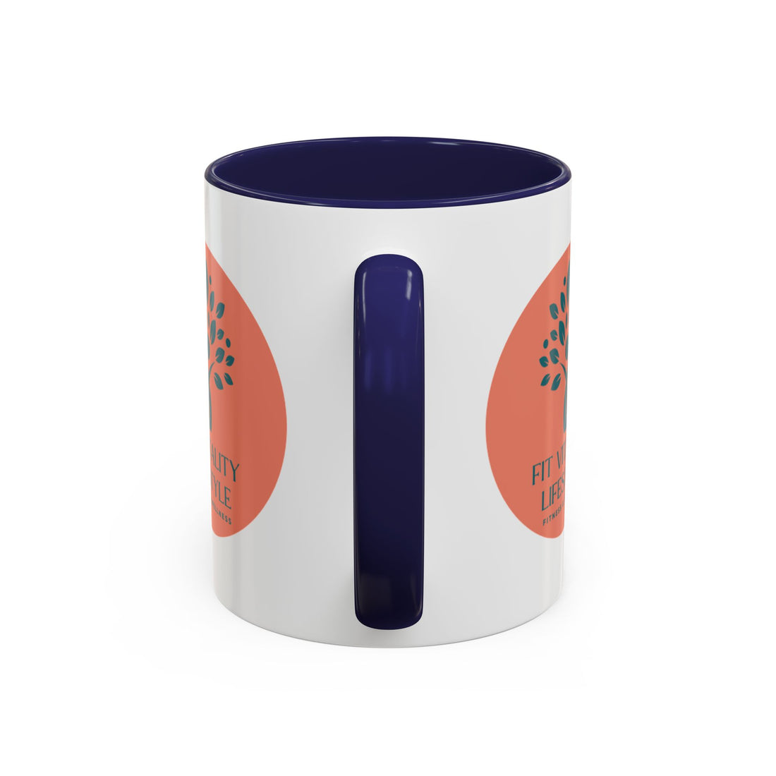 Accent Coffee Mug — Fit Vitality Lifestyle Logo Coffee Cup