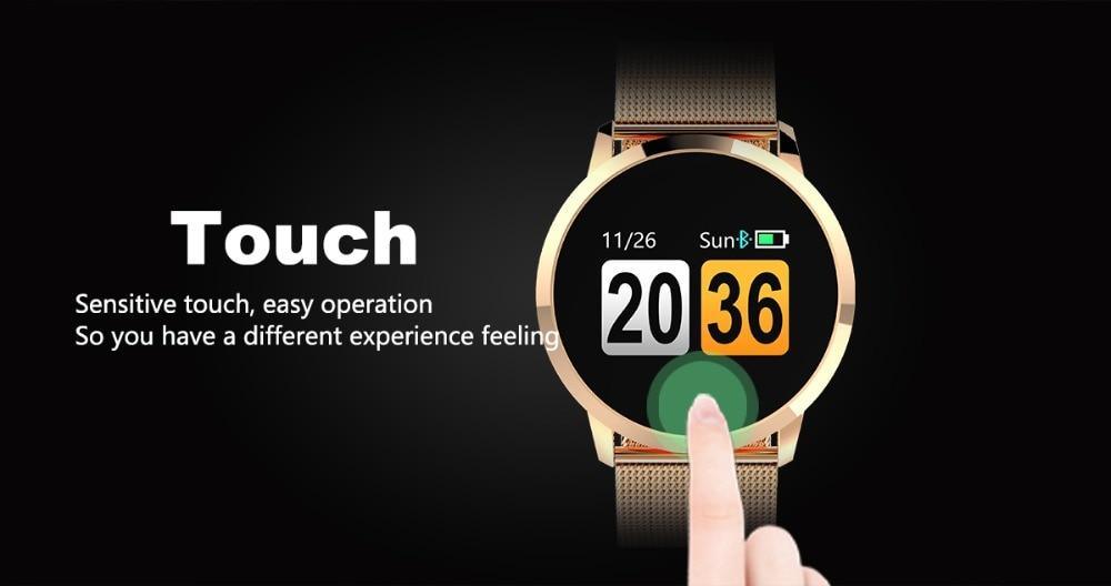 Q8 LED Bluetooth Smart Watch – Stainless Steel Waterproof Bracelet