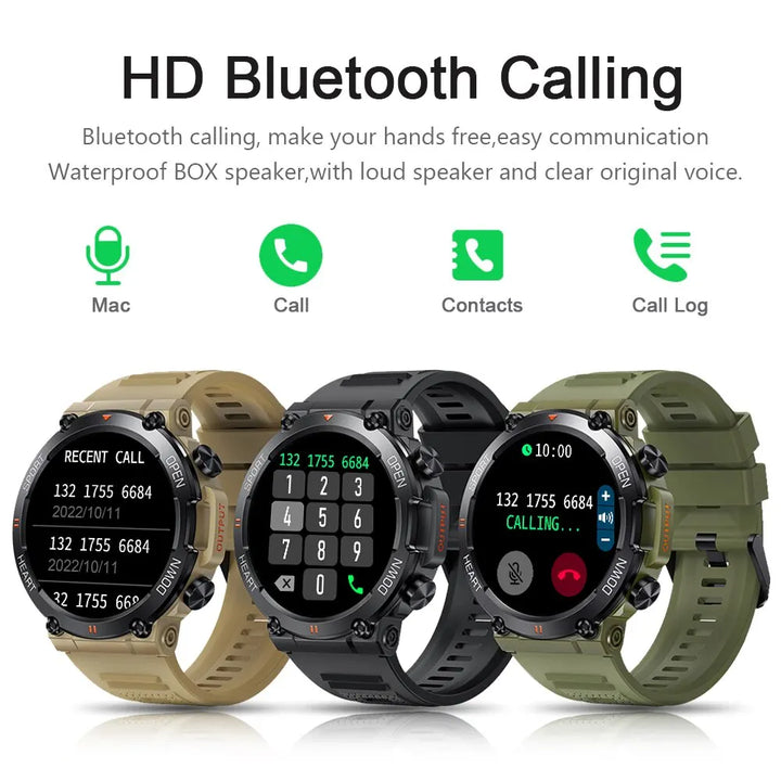 1.39" HD Bluetooth Call Smart Watch – Men’s Fitness Tracker MD56