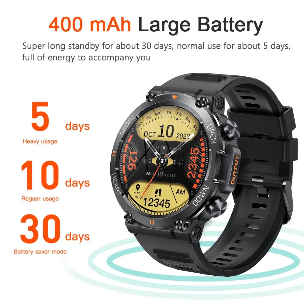 1.39" HD Bluetooth Call Smart Watch – Men’s Fitness Tracker MD56