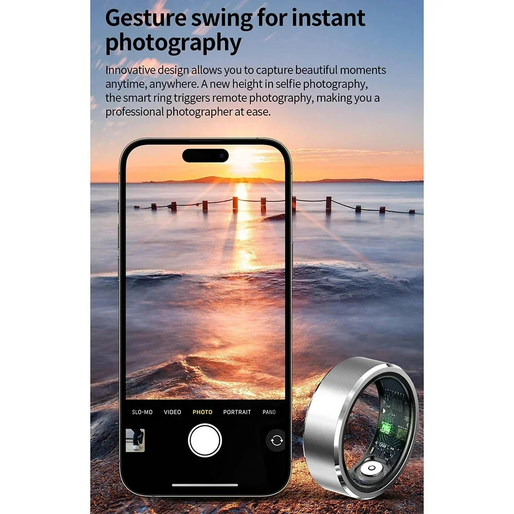 Smart Ring – Heart Rate, Blood Oxygen & Pressure Monitor