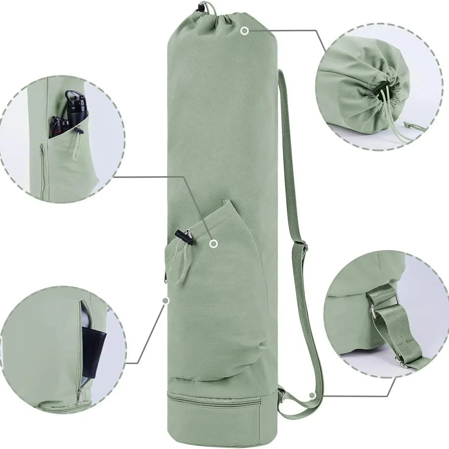 Yoga Mat Bag & Water Bottle Bag