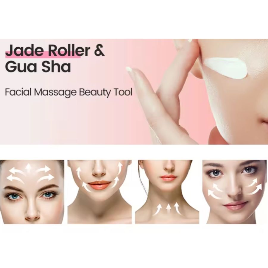 2-Piece Gua Sha Massage Stones for Face & Body