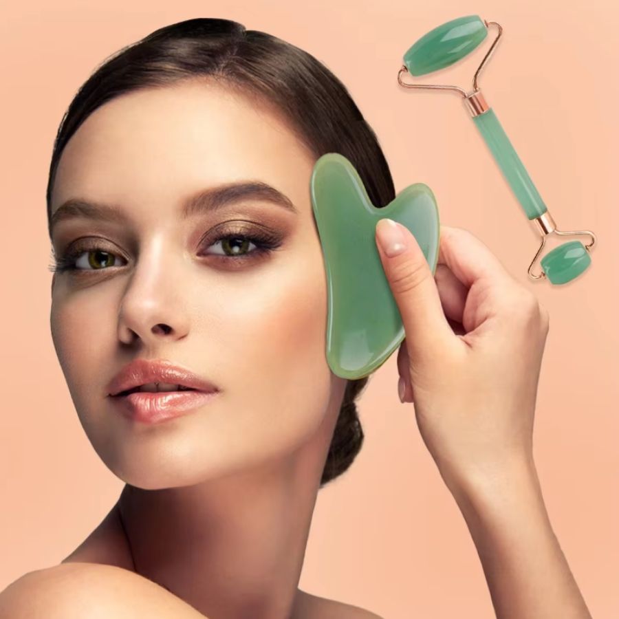 2-Piece Gua Sha Massage Stones for Face & Body